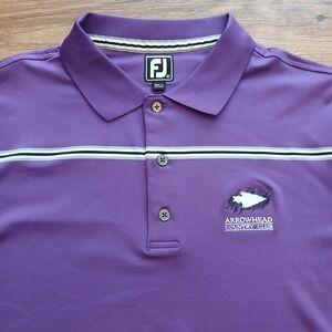 FootJoy Polo Mens Extra Large Purple Golf Athletic Fit‎ Arrowhead Country Club